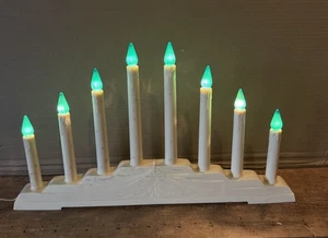 Vintage 8-Light Candolier Window Mantle Candelabra Drip Candles Light Size C-6 - Picture 1 of 9