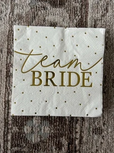 Team Bride Hen Party Napkins - Set Of 30 - Picture 1 of 1