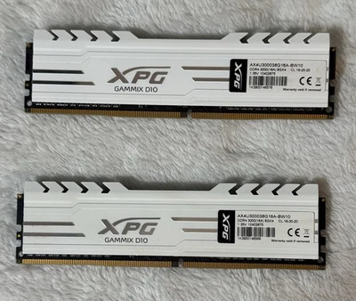 ADATA XPG GAMMIX D10 16GB 2x8GB DDR4 3000MHz Ram Memory AX4U300038G16A-BW10 - Image 1 of 2