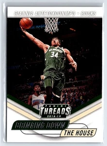 2018-19 Panini Threads Bringing Down the House #4 Giannis Antetokounmpo Bucks - Picture 1 of 2