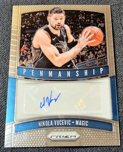 2019-20 Panini Prizm Auto Nikola Vucevic Penmanship #PM-NVC Magic - Picture 1 of 2