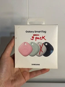 Samsung Galaxy SmartTag Lot de 3 trackers d'articles Bluetooth rose, vert menthe, noir - Photo 1 sur 5