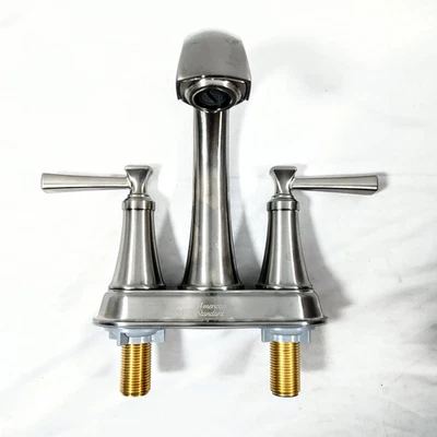 Grifo de baño American Standard Rumson 4" juego central 2 manijas - níquel *SIN DRENAJE* Foto 1 de 3