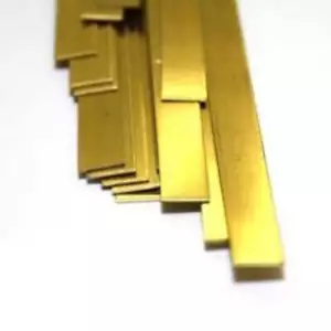 K&S Engineering 8235 .025"x1/4"x12 Brass Strip - Picture 1 of 1