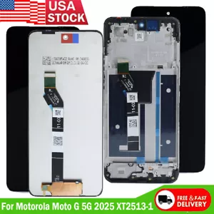 New For Motorola Moto G 5G 2025 XT2513-1 XT2513V LCD Touch Screen Assembly±Frame - Picture 1 of 12