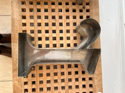 Vintage Metal Shop Sign Letter R Cover