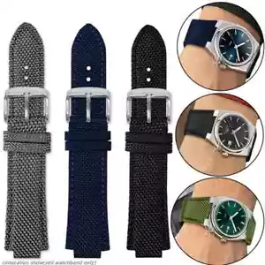 Cinturino orologio 26x12mm cinturino nylon per Tissot 1853 PRX T137.410 nero verde grigio - Foto 1 di 32