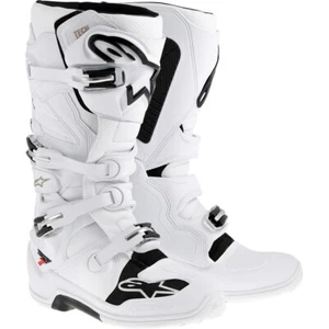 ALPINESTARS Tech 7 Stivali Motocross Enduro Offroad Stivali Bianco - Imagen 1 de 2