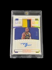 2022-23 Moses Moody National Treasures Game Worn Patch Auto 08/25 Warriors