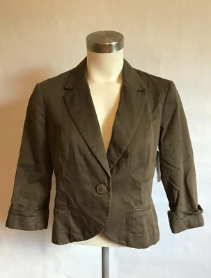 Chaqueta Blazer Tabitha Anthropologie Gris Manga 3/4, Talla 6 (US) Foto 1 de 4