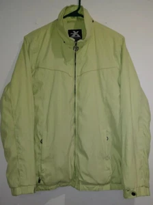 Womens Winter Coat Light Green Size L Large Zeroxposur Midweight Zipped Poc - Picture 1 of 12