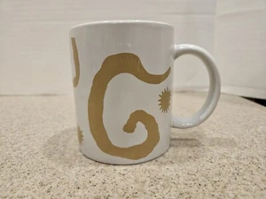 Oscar De La Renta Coffee Cup Mug w/ Gold Swirls Tea Coco - Picture 1 of 8