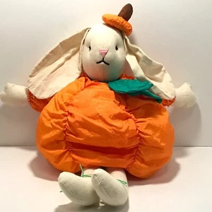 Vintage Bunny Rabbit Plush Puffalump Puffy Nylon Parachute Pumpkin Costume - Picture 1 of 7