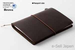 Midori TRAVELER'S notebook / Passport size Brown / Model number #15027006 New! - Picture 1 of 8