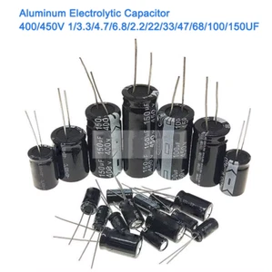 Aluminum Electrolytic Capacitor 400/450V 1/3.3/4.7/6.8/2.2/22/33/47/68/100/150UF - Picture 1 of 1