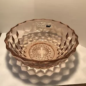Vintage Jeannette Pink Depression Glass Bowl - Picture 1 of 7