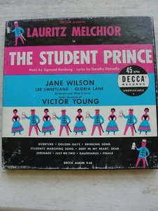 The Student Prince DECCA RECORDS 45 Rpm 4 Records MINT 1945 - Foto 1 di 5