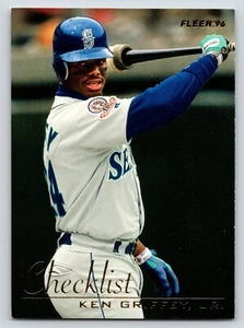 1996 Fleer KEN GRIFFEY Jr Seattle MARINERS Checklist Baseball CARD #2 HOF - Picture 1 of 3