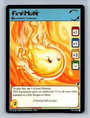 Neopets TCG - Fire Mote 82/100 - Lost Desert - Image 1 of 2