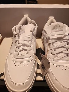 Scarpe da tennis Adidas donna Park St bianche taglia 8,5 nuove con etichetta e scatola originale - Foto 1 di 9