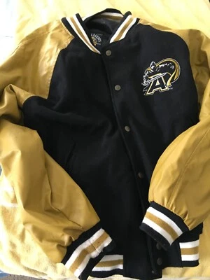 VTG Army Black Knights Varsity Jacket Wool Faux Leather Steve & Barry's Mens M - Image 1 of 4