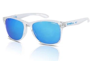 O'Neill OffShore Sunglasses Polarised 2.0 113P Gloss Clear Crystal/Blue Mirror - Picture 1 of 4