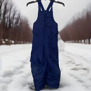 GIRLS GIRL CONNECTION SNOW BIB BLUE S 6/6X POLYESTER NYLON BLEND WARM Ski Sled - Picture 1 of 7