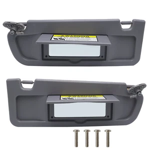 For Honda Civic 1.8L l4 2006-2011 2Pcs Left & Right Sun Visor Kit Dark Gray - Picture 1 of 7
