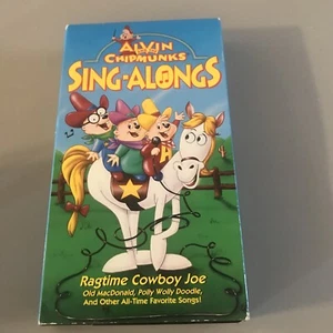 VHS Alvin and the Chipmunks Sing-Alongs Ragtime Cowboy Joe (VHS, 1993) - Picture 1 of 12