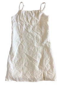 Art Class Girls White Flower Embroidered Spaghetti Strap Dress Size 14 (A1) - Picture 1 of 2