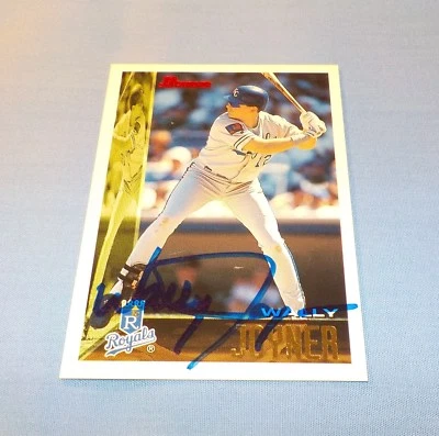 San Diego Padres Wally Joyner Signed Autographed 1995 Bowman Card - Image 1 of 2