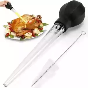 Large Turkey Baster with Cleaning Brush - Premium Baster Tool for Cooking - Easy - Picture 1 of 4