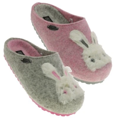 Supersoft 542 353 Bio Home Kids Mädchen Pantolette Clog Hausschuh Filz Gr.28-35 - Bild 1 von 3