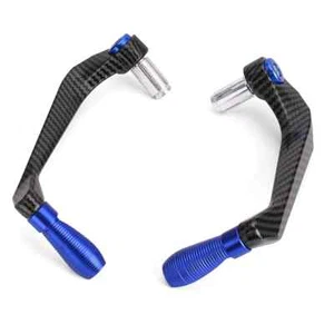2 Protector de palanca de embrague de freno de manillar de 7/8" 22 mm de fibra de carbono para motocicleta - Imagen 1 de 4