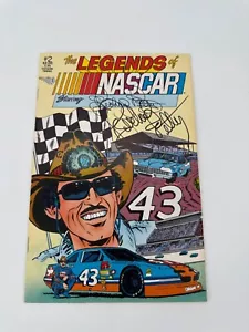 Richard Petty Signed Comic Book The Legends of Nascar #2 1990 - Picture 1 of 3