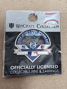 2014 New York Yankees Derek Jeter's Final Opening Day Pin April 7th Vs Orioles - Picture 1 of 2