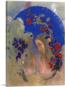 ARTCANVAS Profil Sous une Arche 1905 Canvas Art Print by Odilon Redon - Picture 1 of 11