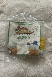 McDonald’s McDino Food Changeables McDino Cone Happy Meal Toy 1990 Dinosaur New - Picture 1 of 3