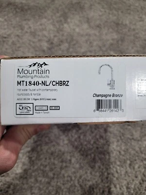 Mounting Plumbing MT1840-NL/CHBRZ Hot Water Dispenser - Champaign Bronze - Image 1 of 4