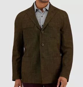 Tallia Men's Gold Slim-Fit Raglan Stretch Sport Coat Suit Jacket Size 42L - Picture 1 of 1