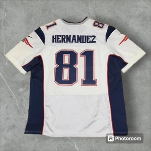 New England Patriots x Nike x AARON HERNANDEZ #81 NWT Wht Jersey Ebay Me w/size - Picture 1 of 3