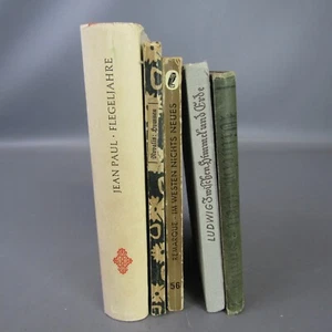 Vintage Lot of 5 German Language Books Estate Find Assorted Antique Collection - Foto 1 di 7
