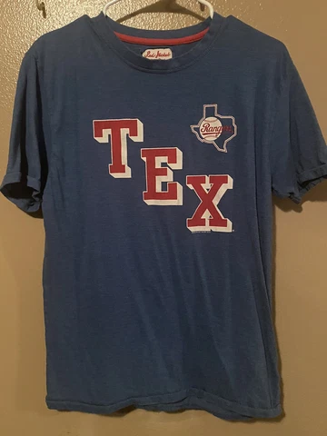 Red Jacket Brand Texas Rangers Single Stitch T-Shirt Sz. Medium EUC Cover