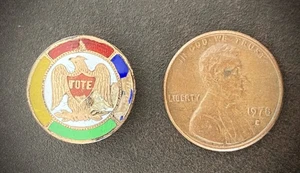 Seltener verbesserter Orden der roten Männer (IORM) "TOTE" Emaille Schraubstift — 5/8" - Bild 1 von 16