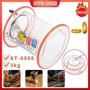 3kg Rotary Tumbler Surface Polisher Barrel Jewelry Polish Machine For KT-6808 - Picture 1 of 16