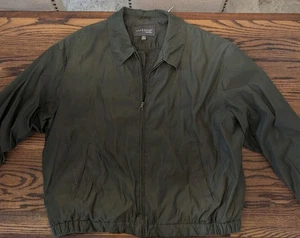 Croft and Barrow Men's Jacket XXL, Zip Front, Fully Lined, Snap Cuffs Dark Green - Picture 1 of 11
