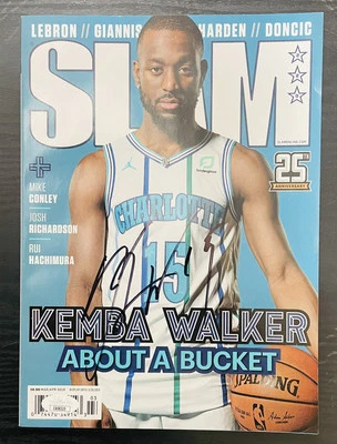 Kemba Walker Autographed SLAM Magazine Charlotte Hornets/ JSA - Image 1 of 2