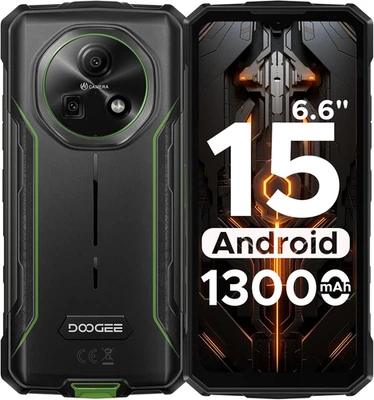 DOOGEE Fire 5 Rugged Smartphone 2025, 13000Mah Android 15 Telefono Indistruttibi - Immagine 1 di 4