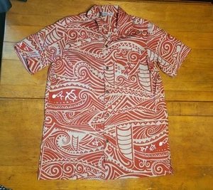 Vintage Iolani Made in Hawaii Hawaiian Shirt Floral Size XL-today Sizing Is Med - Picture 1 of 10