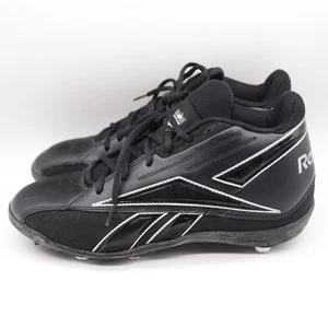 Botín de fútbol americano Reebok NFL Thorpe MID MR7 para hombre talla 11,5 negro vintage - Imagen 1 de 7